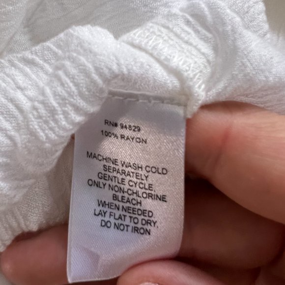 DEREK HEART White‎ Button Down Bohemian Shirt (S) - Picture 6 of 8